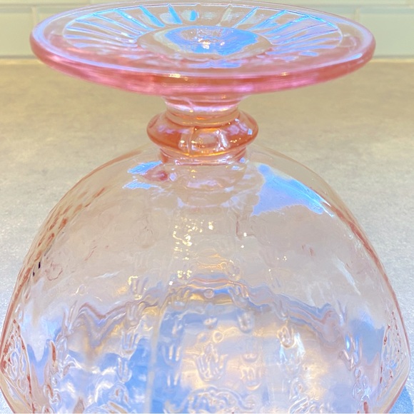Vintage Anchor Hocking Mayfair Pink Depression Glass Candy Dish no Lid - Picture 8 of 8